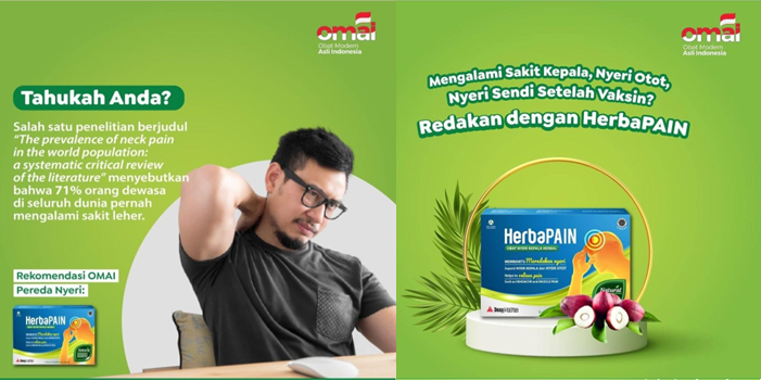HerbaPAIN Atasi Myalgia, Mengandung Fraksi Bioaktif Predimenol HerbaPAIN Atasi Myalgia, Mengandung Fraksi Bioaktif Predimenol